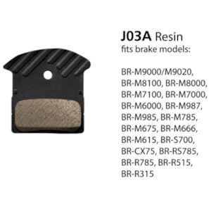 Shimano Brakepad J03A w/FIN RESIN PAD & SPRING