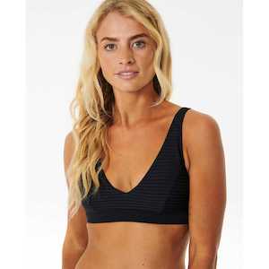 Rip Curl Premium Surf D-DD Deep V Bikini Top Blk