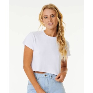 Rip Curl Women’s Classic Ribbed Tee White