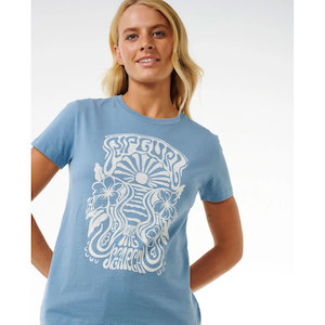 Clothing: Rip Curl Women’s High Tide Psychic Tee Blue