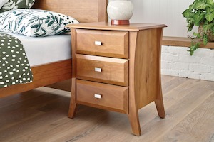 Furniture: Lynbrook 3 Drawer Bedside Table