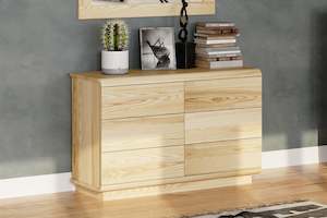 Karamea 6 Drawer Lowboy - Ash