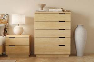 Karamea 5 Drawer Tallboy - Pine