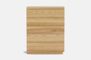 Karamea 5 Drawer Tallboy - Ash