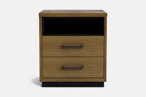 Furniture: Fenton 2 Drawer Bedside Table with Box