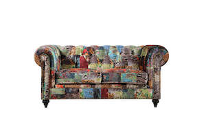 Furniture: Chesterfield High Arm Sofa – Digit Print