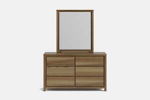 Furniture: Reva 6 Drawer Dresser & Mirror