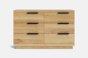 McKenzie 6 Drawer Lowboy - Ash