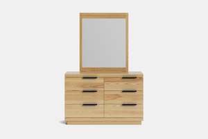 Furniture: McKenzie 6 Drawer Dresser & Mirror - Ash