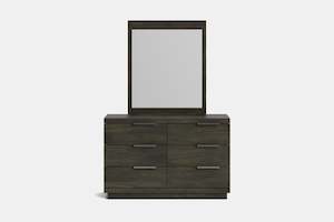 McKenzie 6 Drawer Dresser & Mirror - Pine