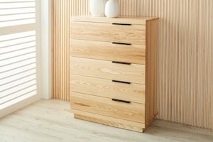 Furniture: McKenzie 5 Drawer Tallboy - Ash