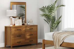 Furniture: Moana 6 Drawer Dresser & Mirror