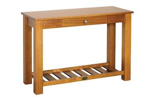 Marsden Hall Table with Rack & Drawer