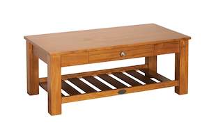 Furniture: Marsden Coffee Table with Rack & Drawer