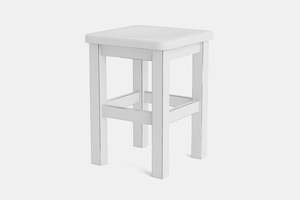 Furniture: Gavardo Solid Seat Barstool – 460h