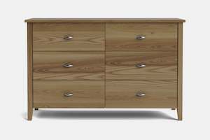 Furniture: Ivydale 6 Drawer Lowboy - Ash