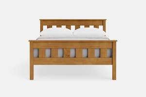 Furniture: Northville Slatted High Foot Bed Frame