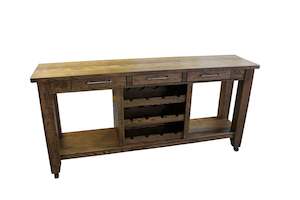 Tomas SPEC Console Table with Wine Rack