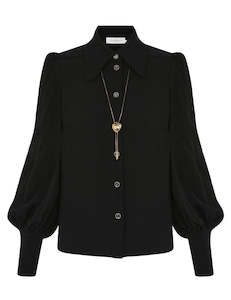 Zimmermann: Collared Blouse (Black)