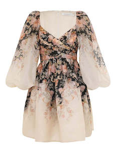 Zimmermann: SPECIAL ORDER Illustration Draped Mini Dress