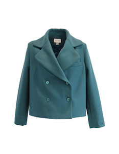 Jackets: Khloe Cropped Jacket (Seafoam)