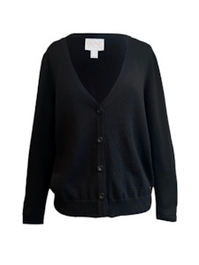 Button Cardigan (Black)