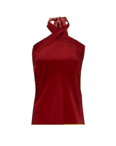 Halter Slip Top (Ruby)