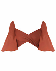 COMING SOON  Pleated Bodice (Dark Red)