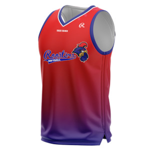 Roosters Faded Basketball Jersey