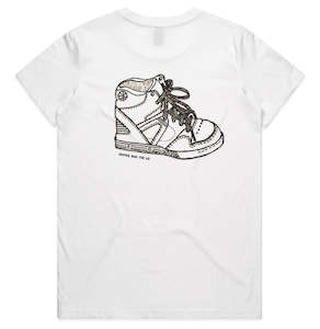 Women's Shoe Print Tee