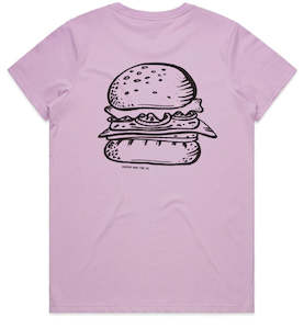 Women's Burger Print Tee