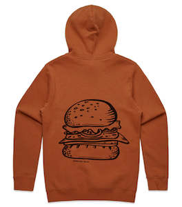 Burger Print Hoodie