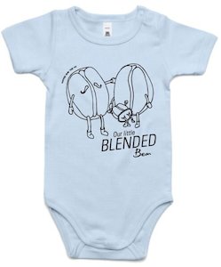 Pale Blue Baby Onesie