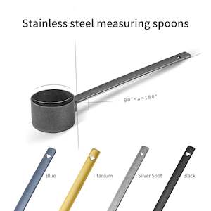 MHW-3BOMBER Coffee Measuring Scoop Stainless Steel Long Handle Coffee Spoon 4 Pi…