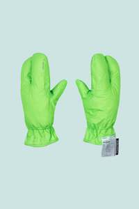 Clothing: Satisfy Pertex™ 3L Lobster Over Mitt - Neon Green