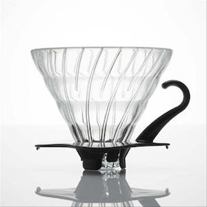 Coffee: Hario V60 Filter Dripper | Glass | 02 | Black