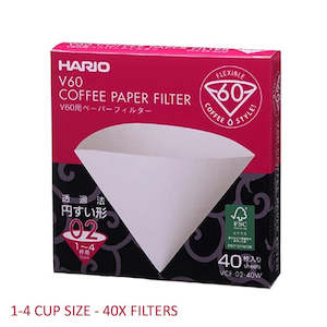 Coffee: Hario V60 Paper Filters | 02 | x40 pack