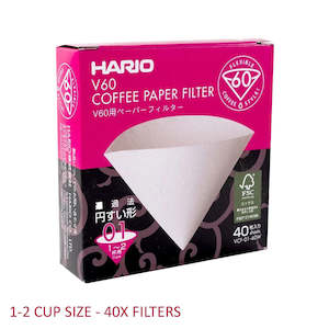 Coffee: Hario V60 Paper Filters | 01 | x40 pack