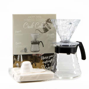 Coffee: Hario Craft Dripper Coffee Maker Set | 02 | Black