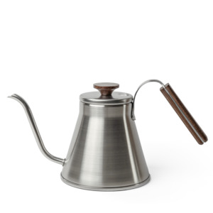 Business administrative: Hario Stainless Steel V60 Drip Kettle - Wood Handle