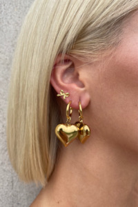 Heart Hoops - Gold