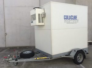 Rental of auxiliary transport equipment such as trailers, caravans: Medium Cold Cube