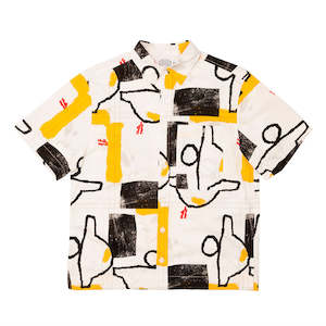 Hoddle Skateboards - Faire S/S Shirt - White / Multi