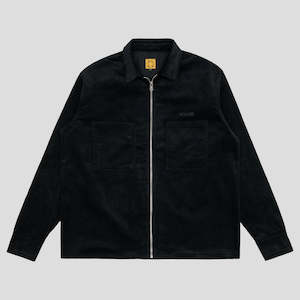 D2c: Wknd - Major Zip Shirt-corduroy  - Black