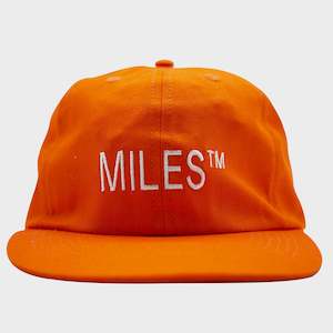 Miles Logo Hit 6 Panel Hat Safety Orange