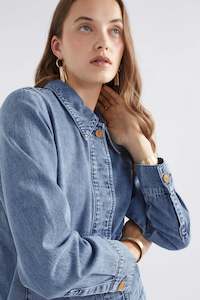 ARBET DENIM JACKET - CHAMBRAY BLUE