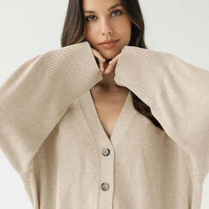 Coats: LOVE ME CARDIGAN - Oat