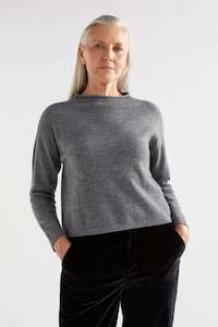 PIRATA SWEATER - MID GREY HEATHER