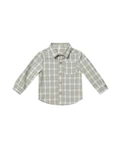 Collared Shirt - Pewter Plaid