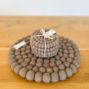 Felt Ball Pot Stands - New size